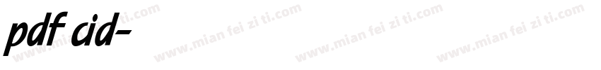 pdf cid字体转换